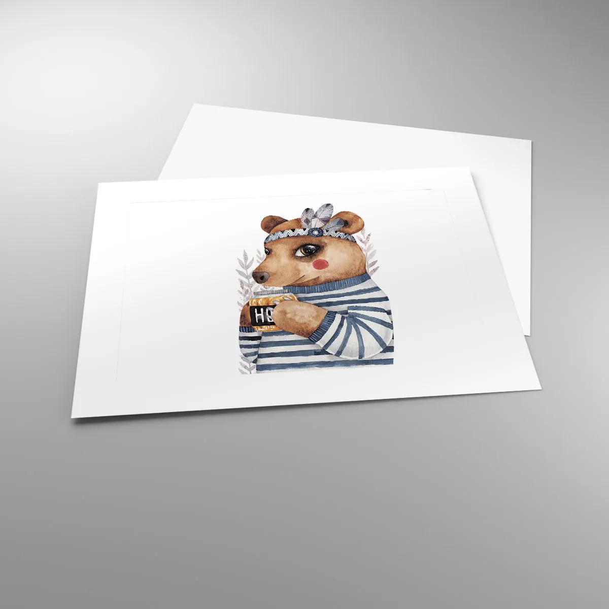 Poster - Sweet Lady Bear - 40x30 cm