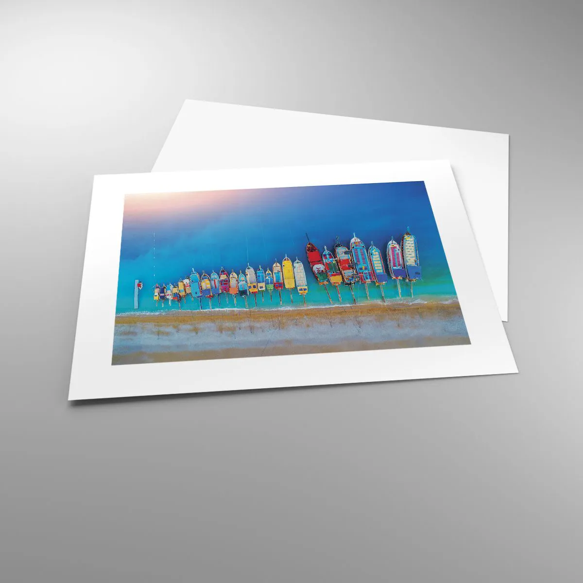 Affiche - Poster - Une vue à vol d'oiseau - 40x30 cm