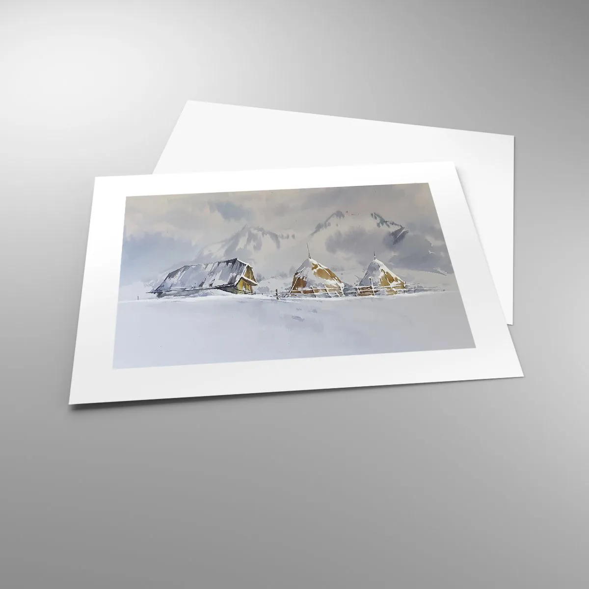 Poster - Într-o vale înzăpezită - 40x30 cm