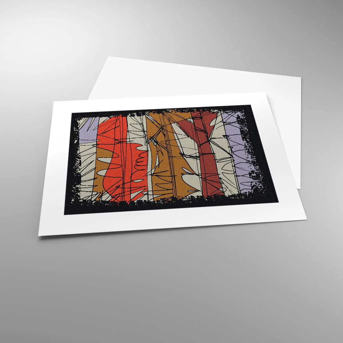 Affisch - Spontan komposition - 40x30 cm