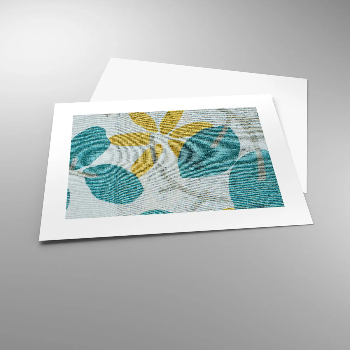 Poster - Unter den azurblauen Blättern - 40x30 cm