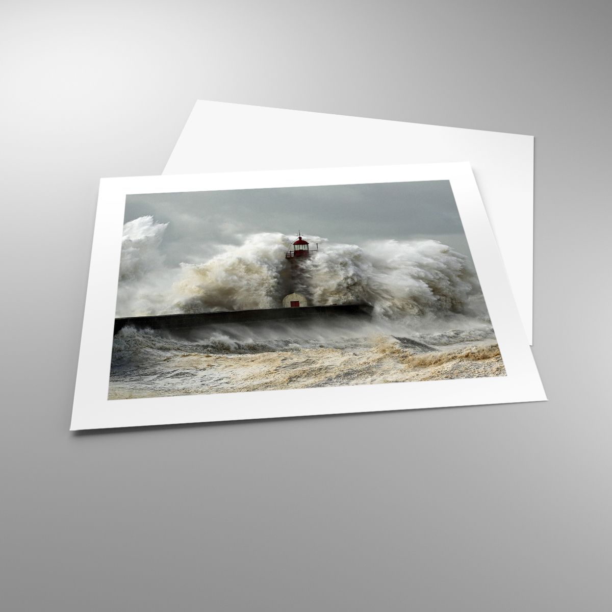 Affiche Paysage, Affiche Phare, Affiche Tempête, Affiche Océan, Affiche Mer