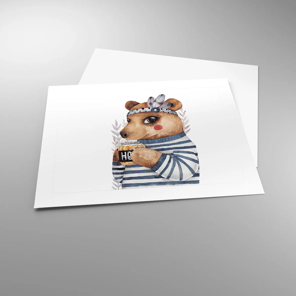 Poster - Sweet Lady Bear - 50x40 cm