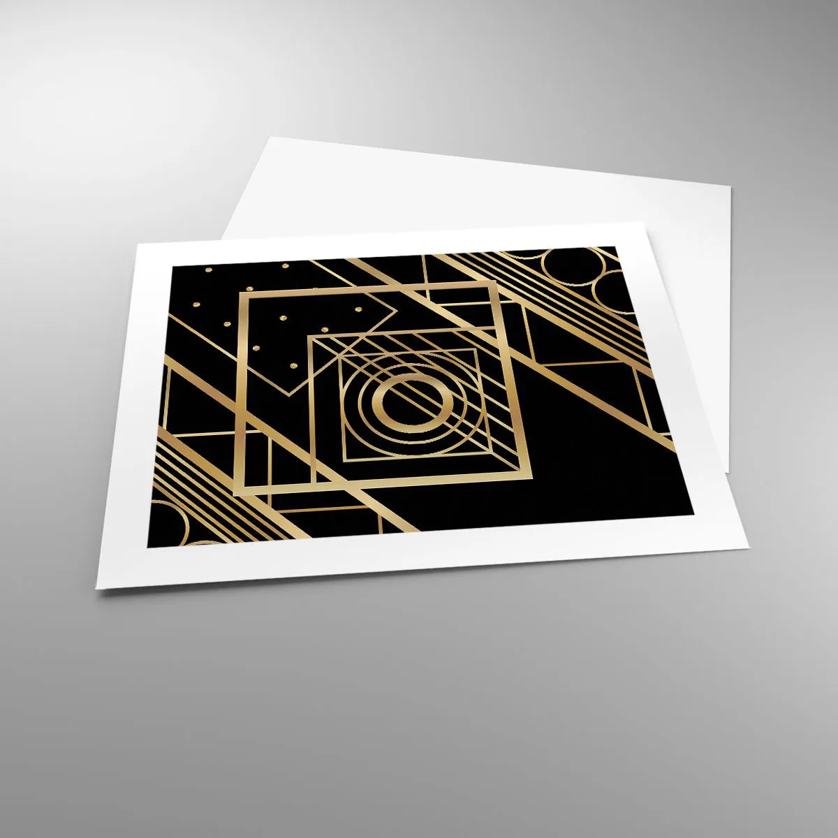 Poster - Golden Geometry - 50x40 cm