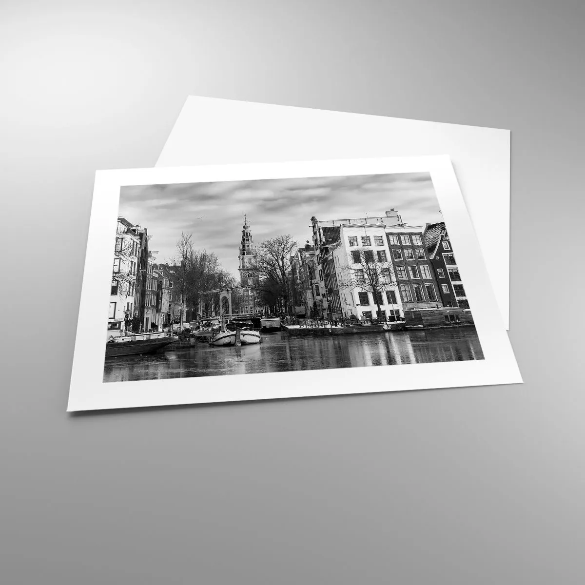 Poster - Amsterdamer Atmosphäre - 50x40 cm