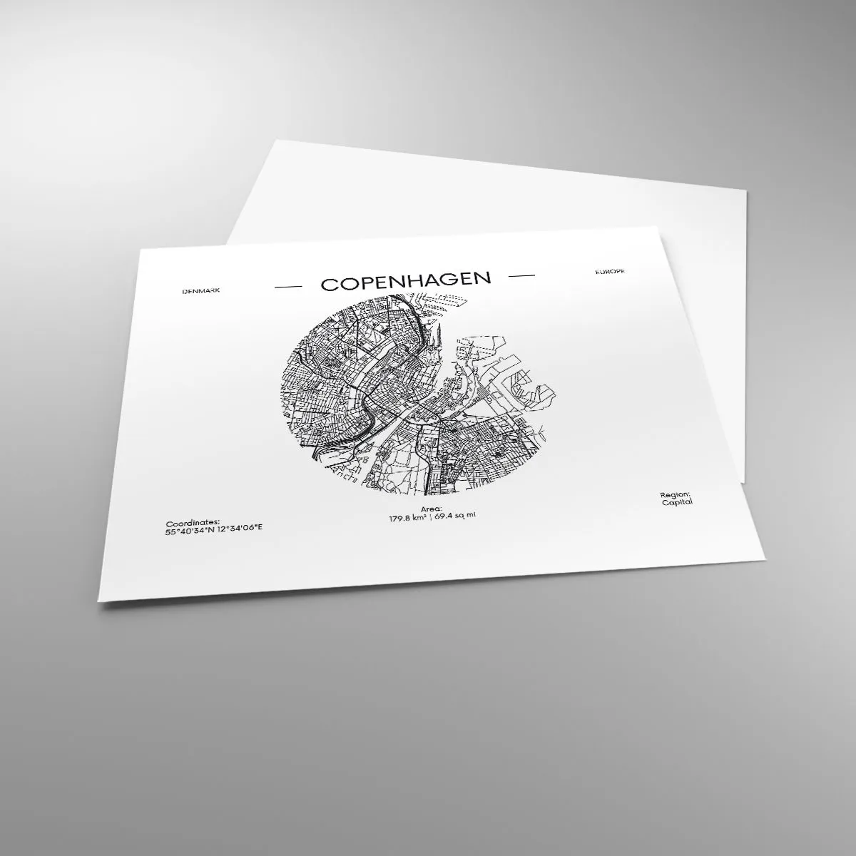 Póster - Anatomía de Copenhague - 50x40 cm