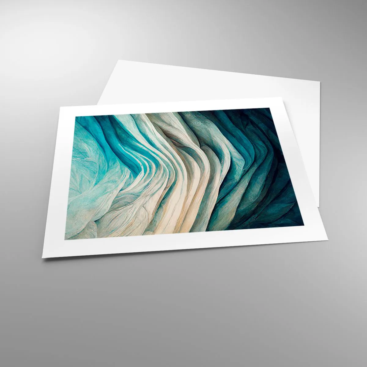 Poster - Blaue Unersättlichkeit - 50x40 cm