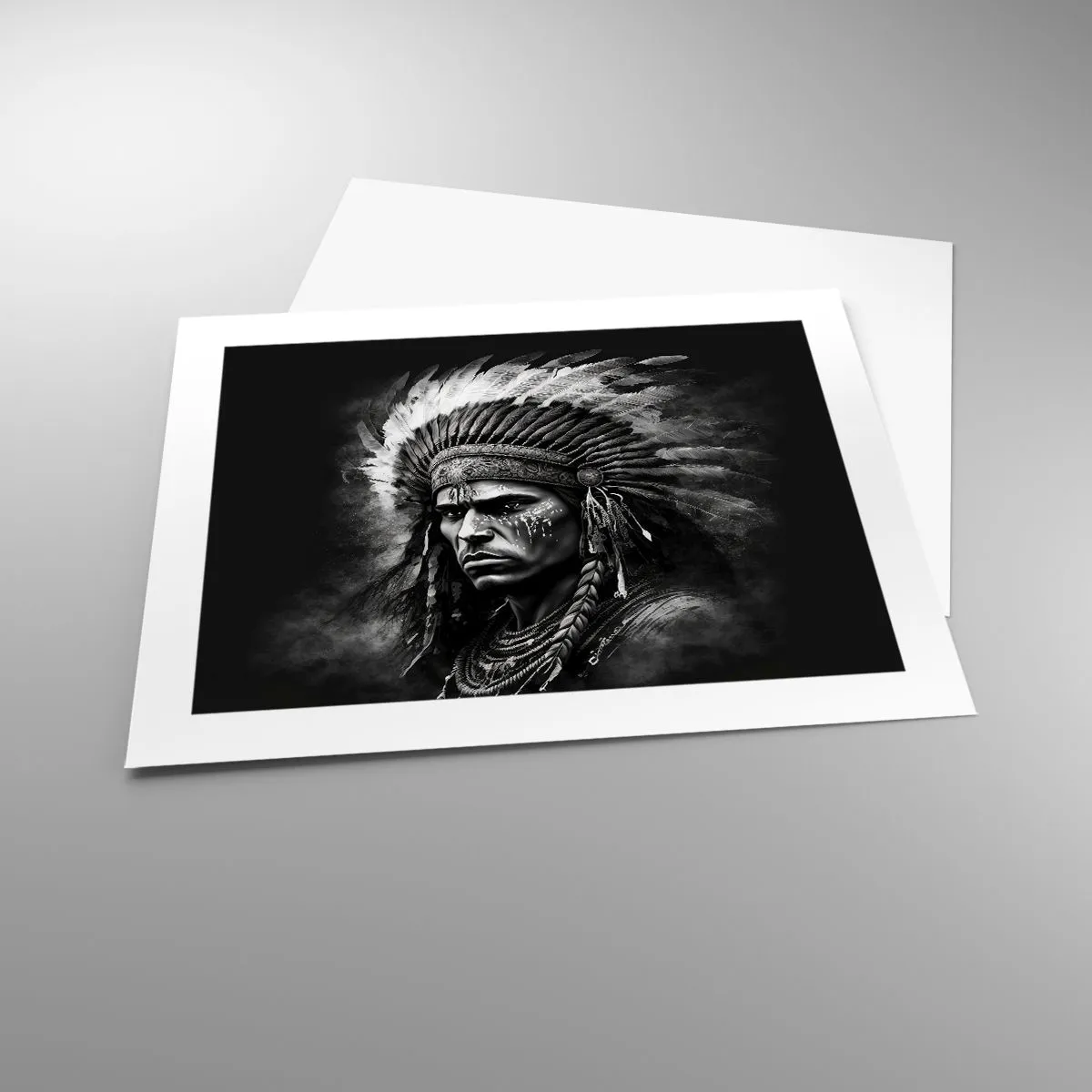 Affiche - Poster - Un leader et un guerrier - 50x40 cm