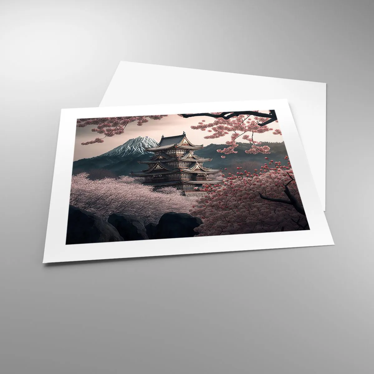 Plakat - Kraj kwitnącej wiśni - 50x40 cm