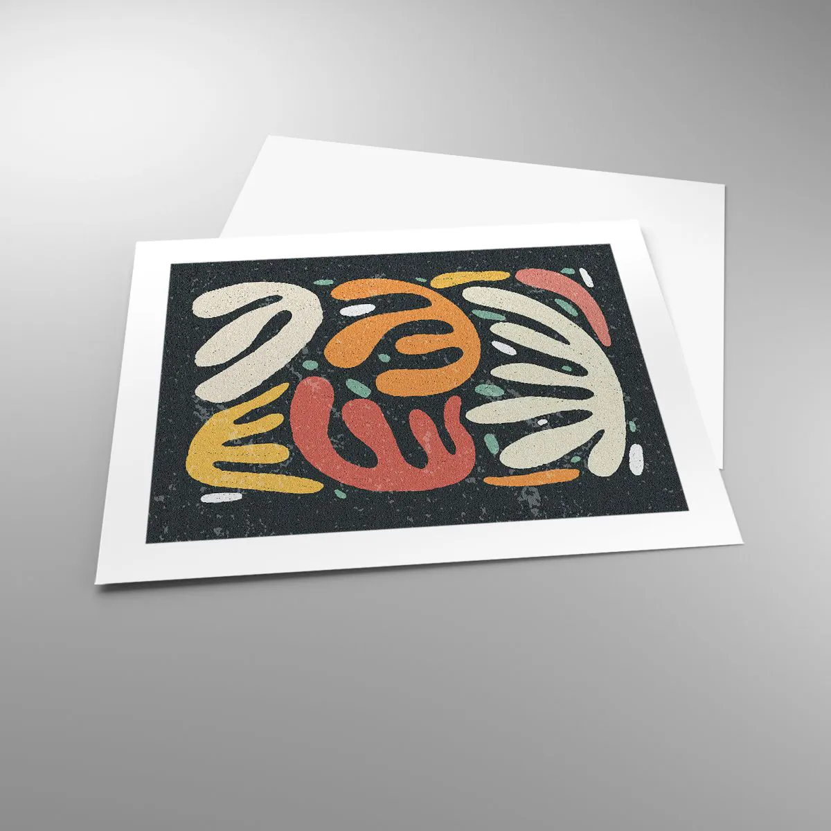 Plakat - Komposition - jeg er ved at fange dig - 50x40 cm