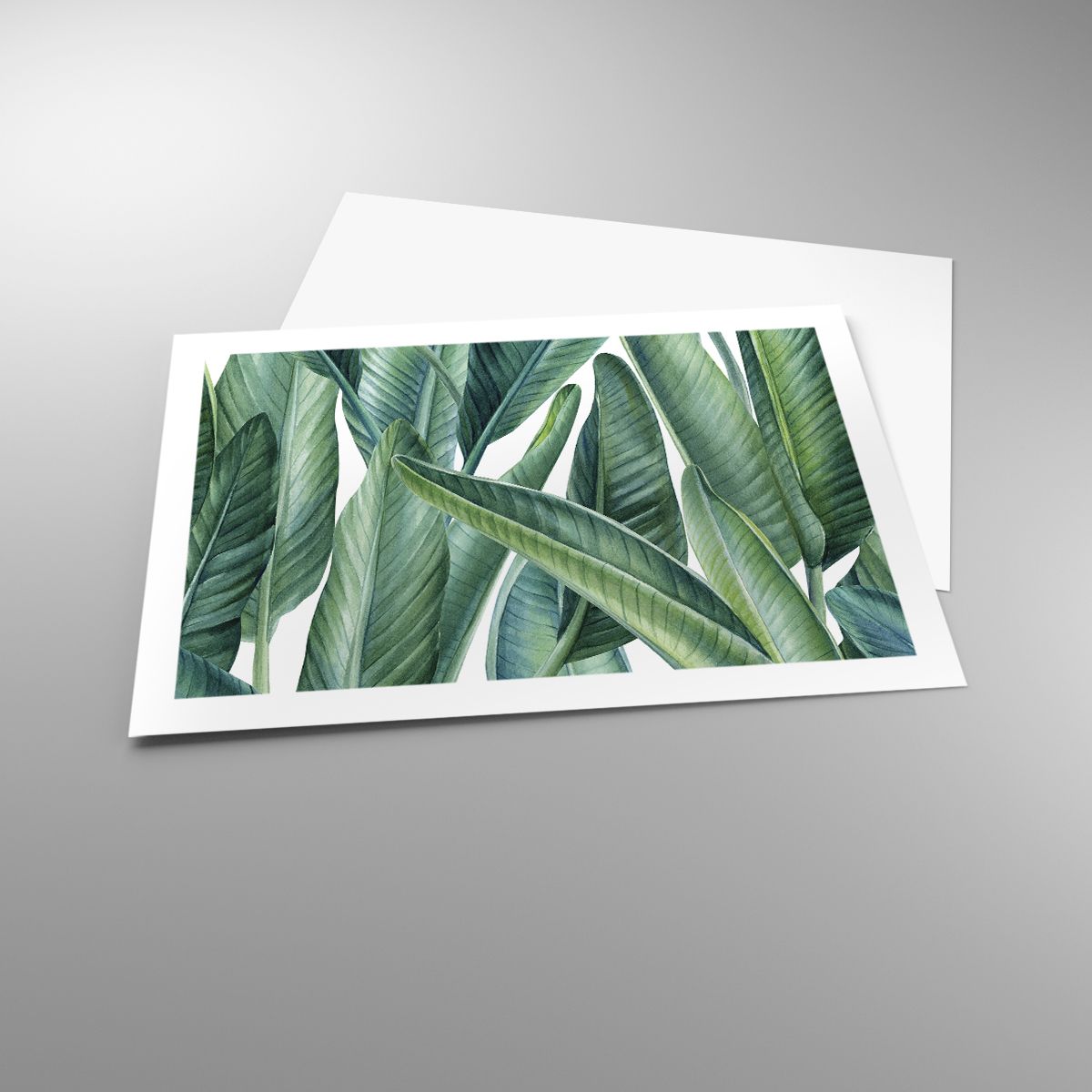 Poster Green Leaves, Poster Tropical Plant, Poster Nature, Poster Graphics, Poster Watercolors