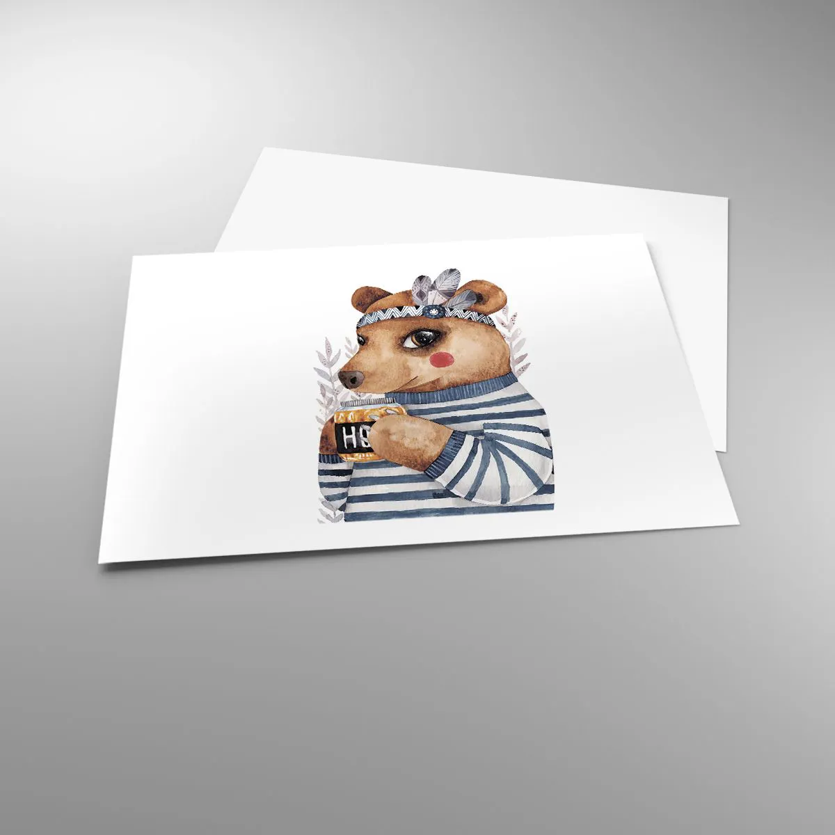 Poster - Sweet Lady Bear - 70x50 cm