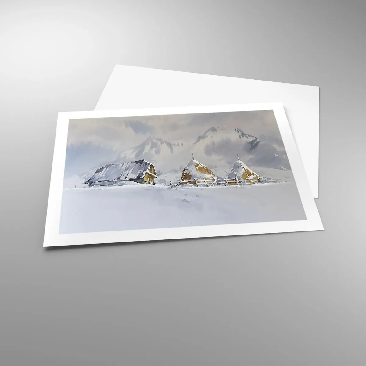 Poszter - Egy havas völgyben - 70x50 cm