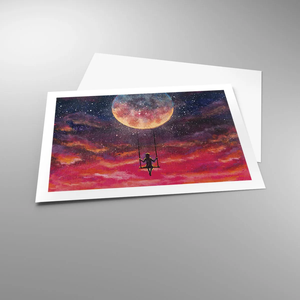 Poster - Cu capul în nori - 70x50 cm