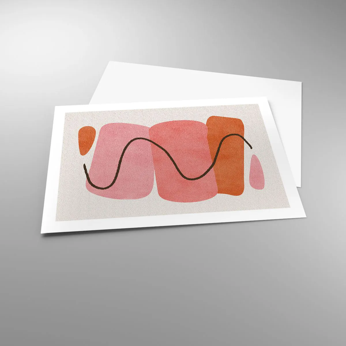 Poster - Gentle Movement of forms - 70x50 cm