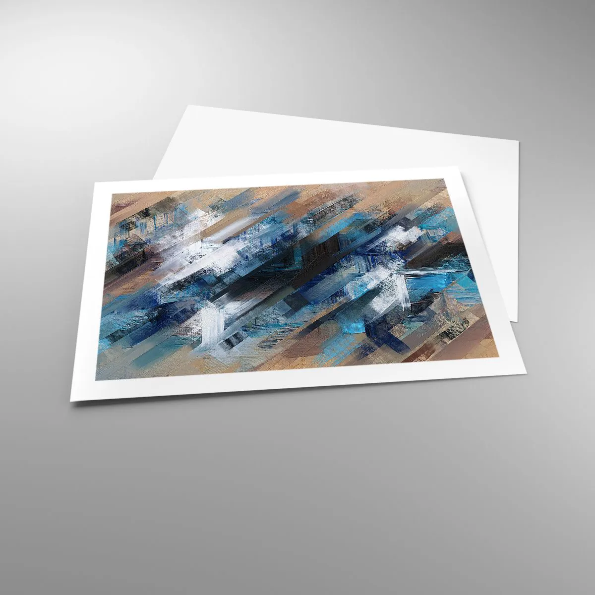 Affisch - På en blå sluttning - 70x50 cm