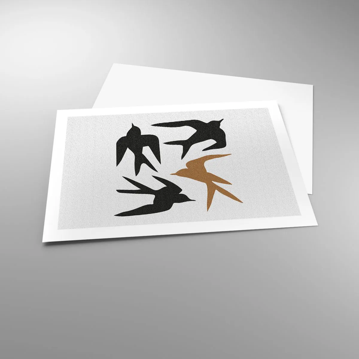 Poster - Swallows at Play - 70x50 cm