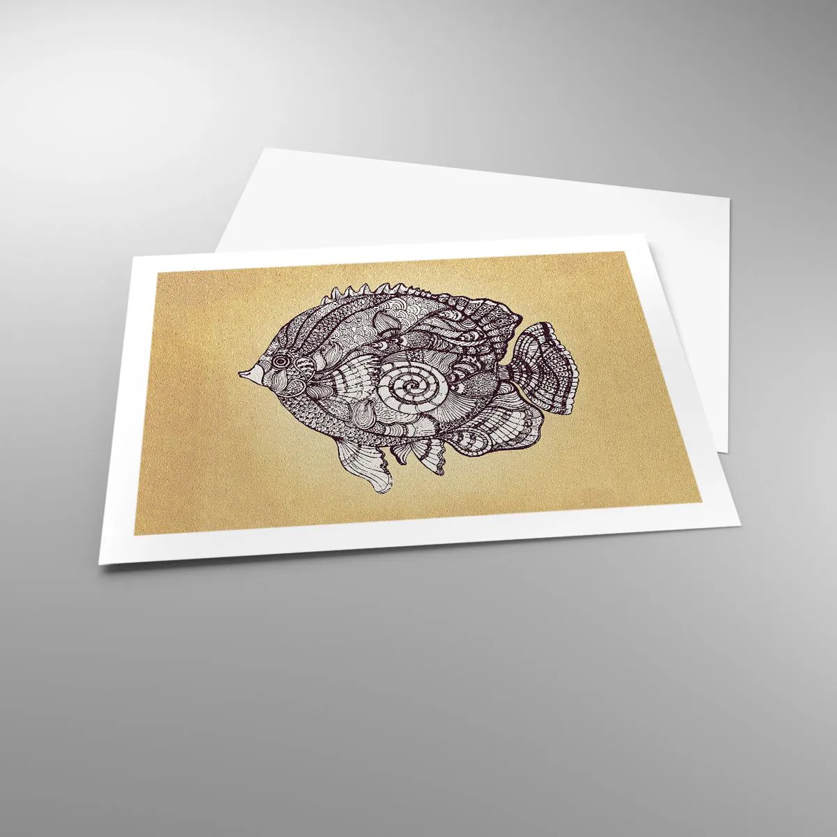 Poster - Aus dem Ozean der Ornamente - 70x50 cm