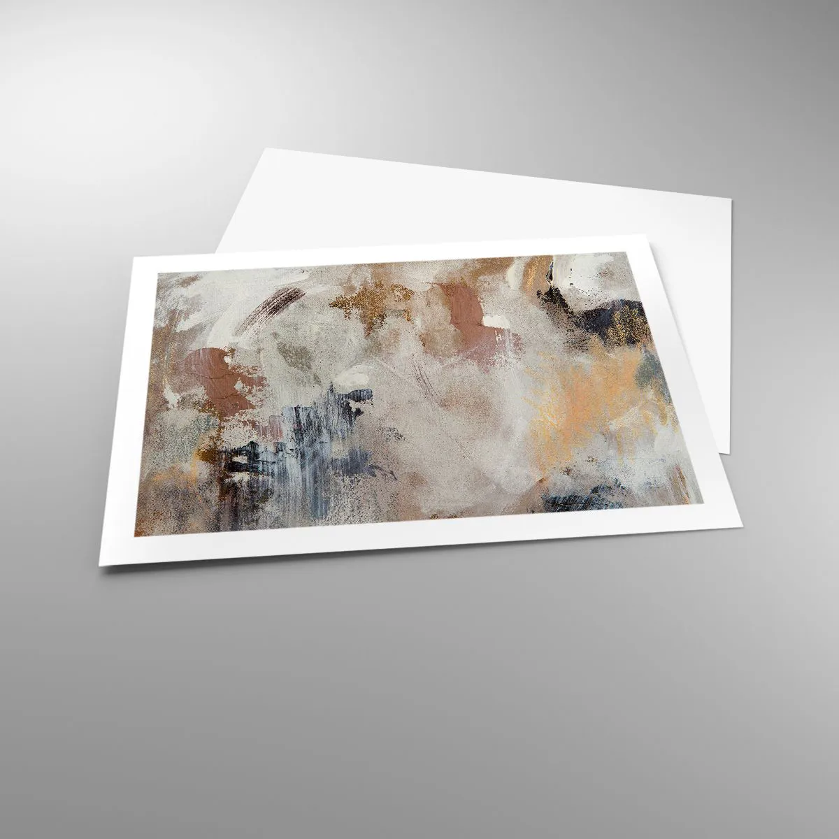 Poster - Mistige abstractie - 70x50 cm