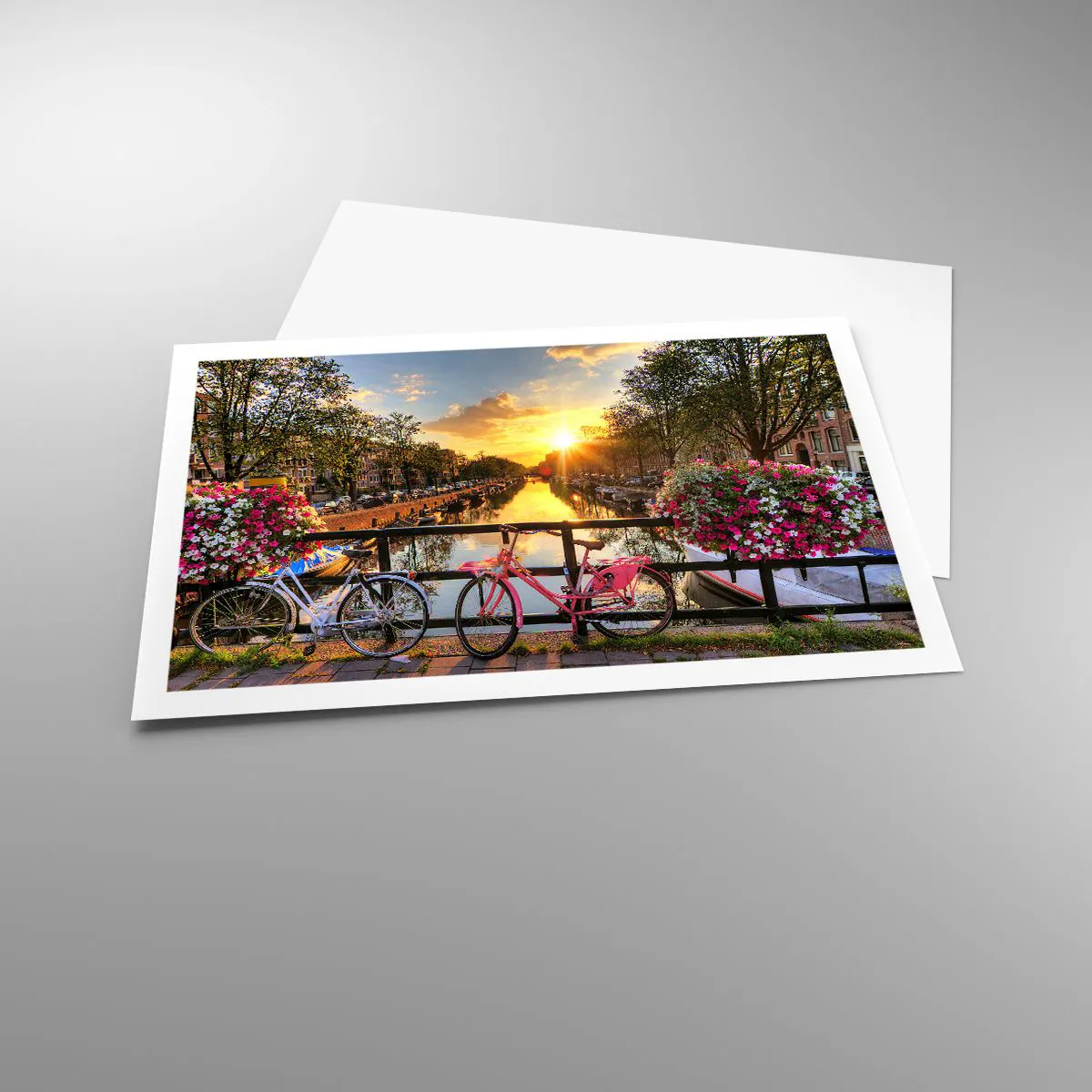 Poster - Spring Morning in Amsterdam - 91x61 cm