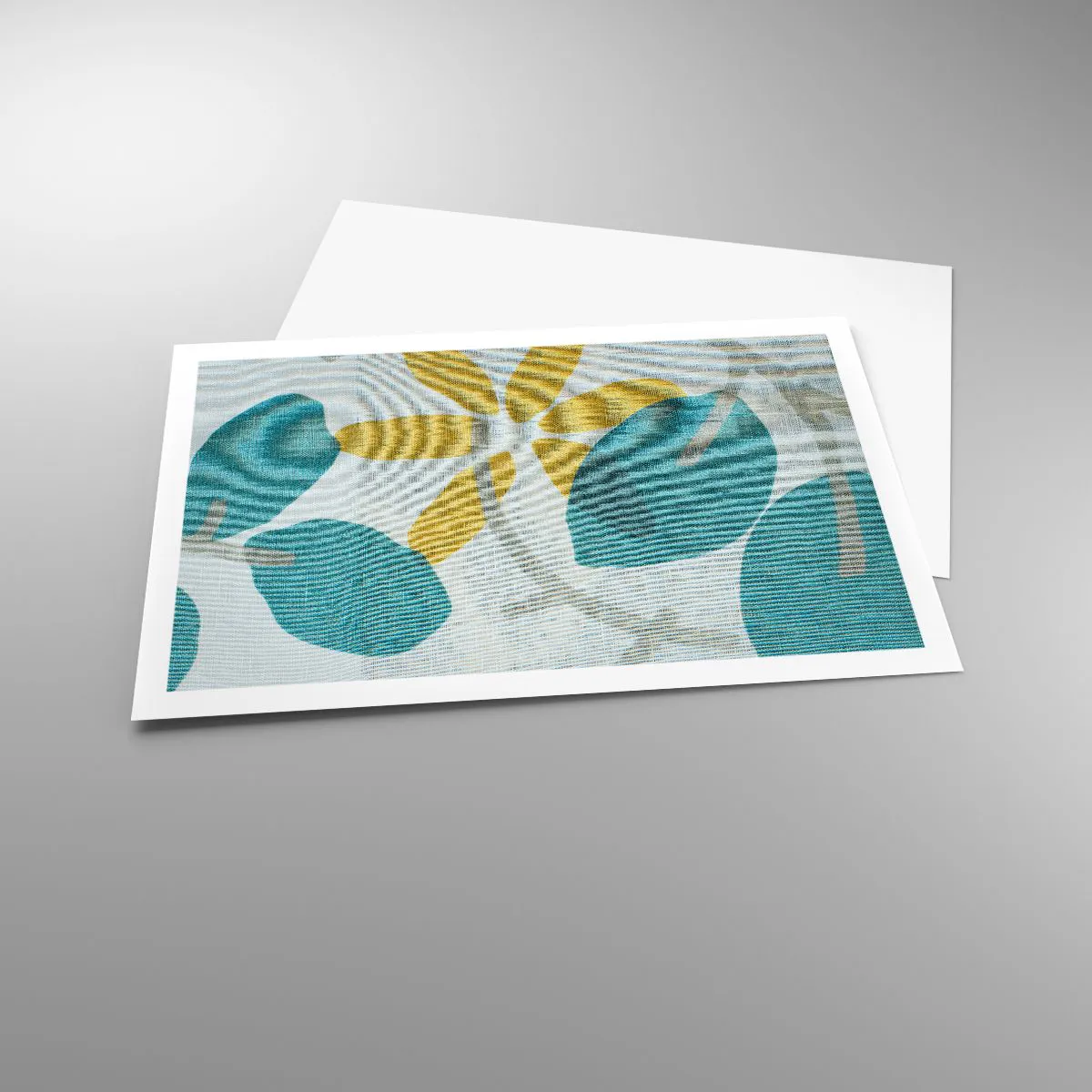 Poster - Unter den azurblauen Blättern - 91x61 cm