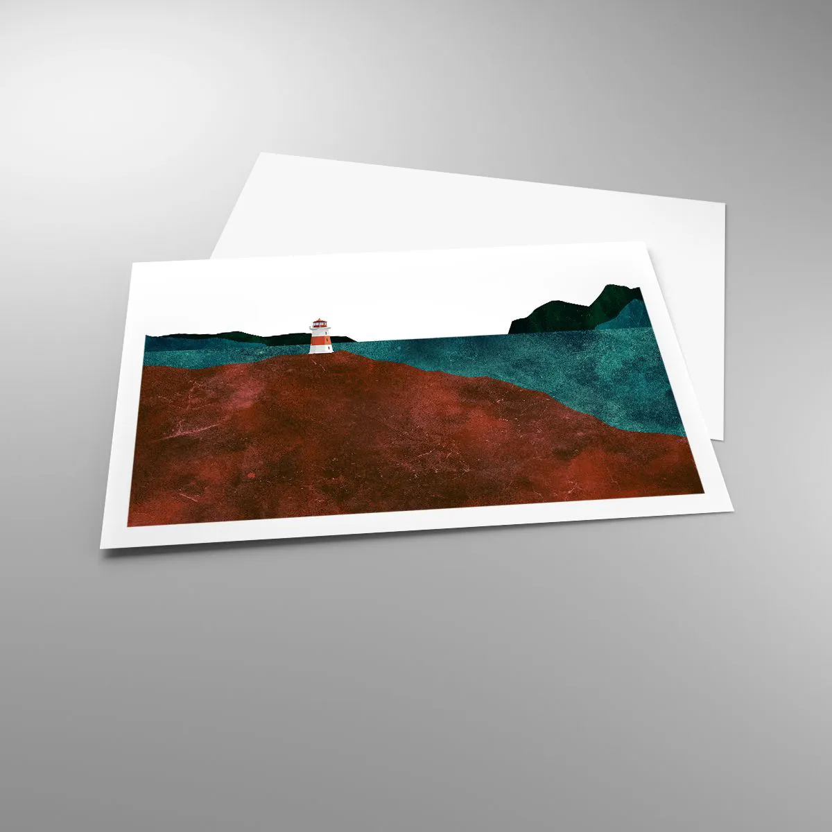 Plakat - Med blikket rettet mod havet - 91x61 cm