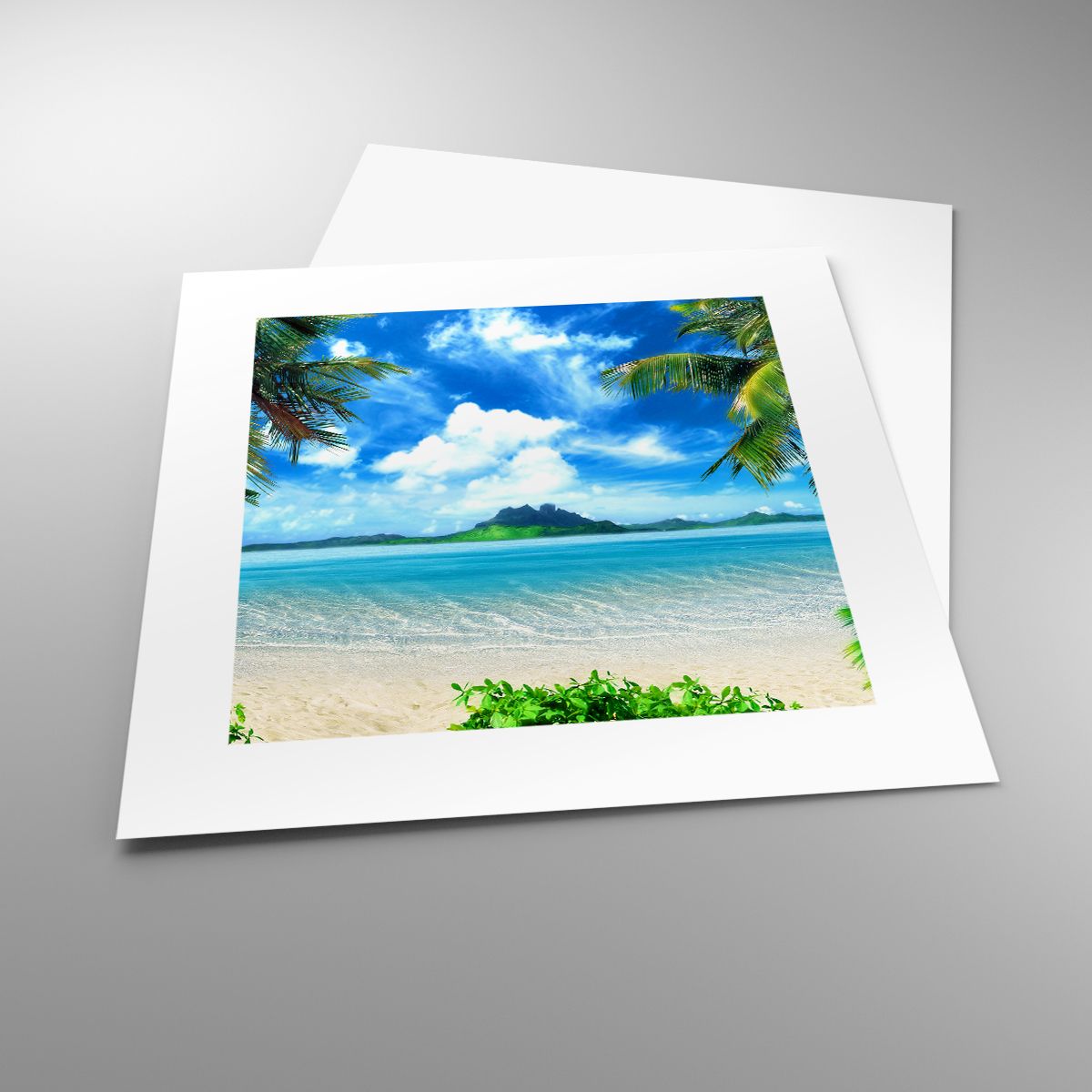 Poster Landschaft, Poster Ozean, Poster Strand, Poster Mysteriöse Insel, Poster Tropen