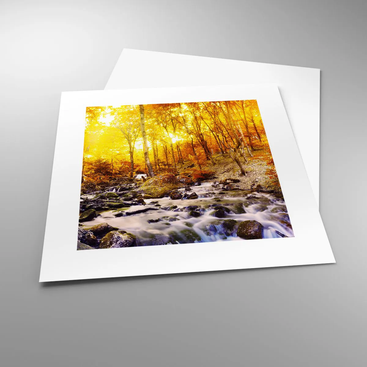 Poster - Stones Set in Gold and Platinum - 30x30 cm