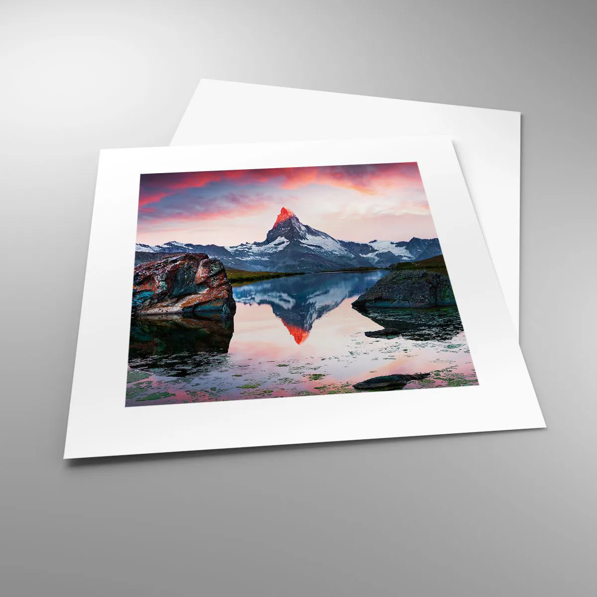 Plakát - Srdce hor je vřelé - 30x30 cm