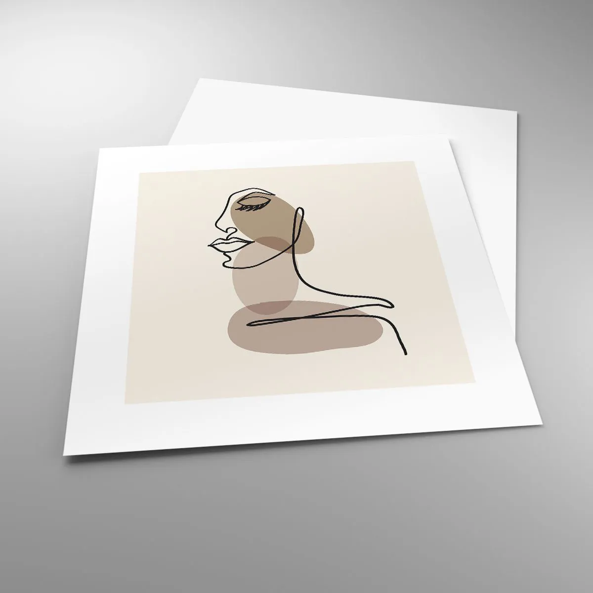 Affisch - Lyssnar på sig själv - 30x30 cm