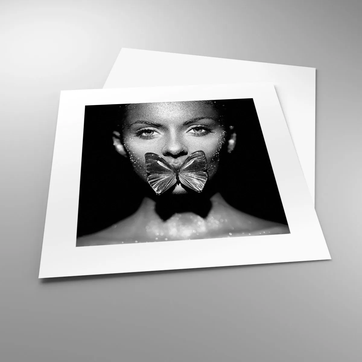 Plakát - Motýlí polibek - 30x30 cm