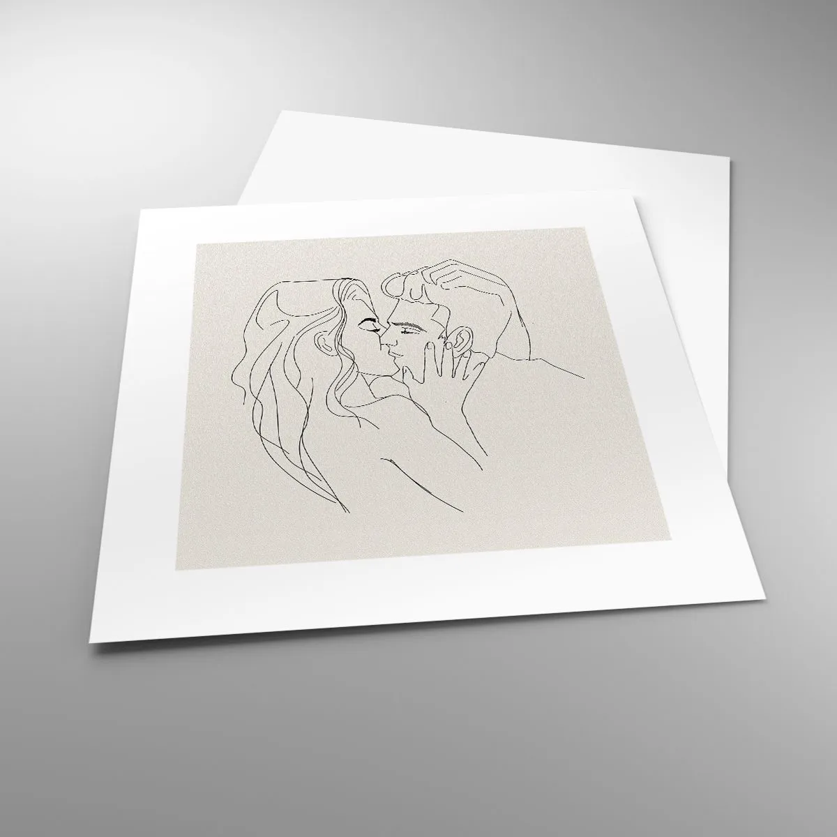 Affiche - Poster - Enlacé de sentiment - 30x30 cm