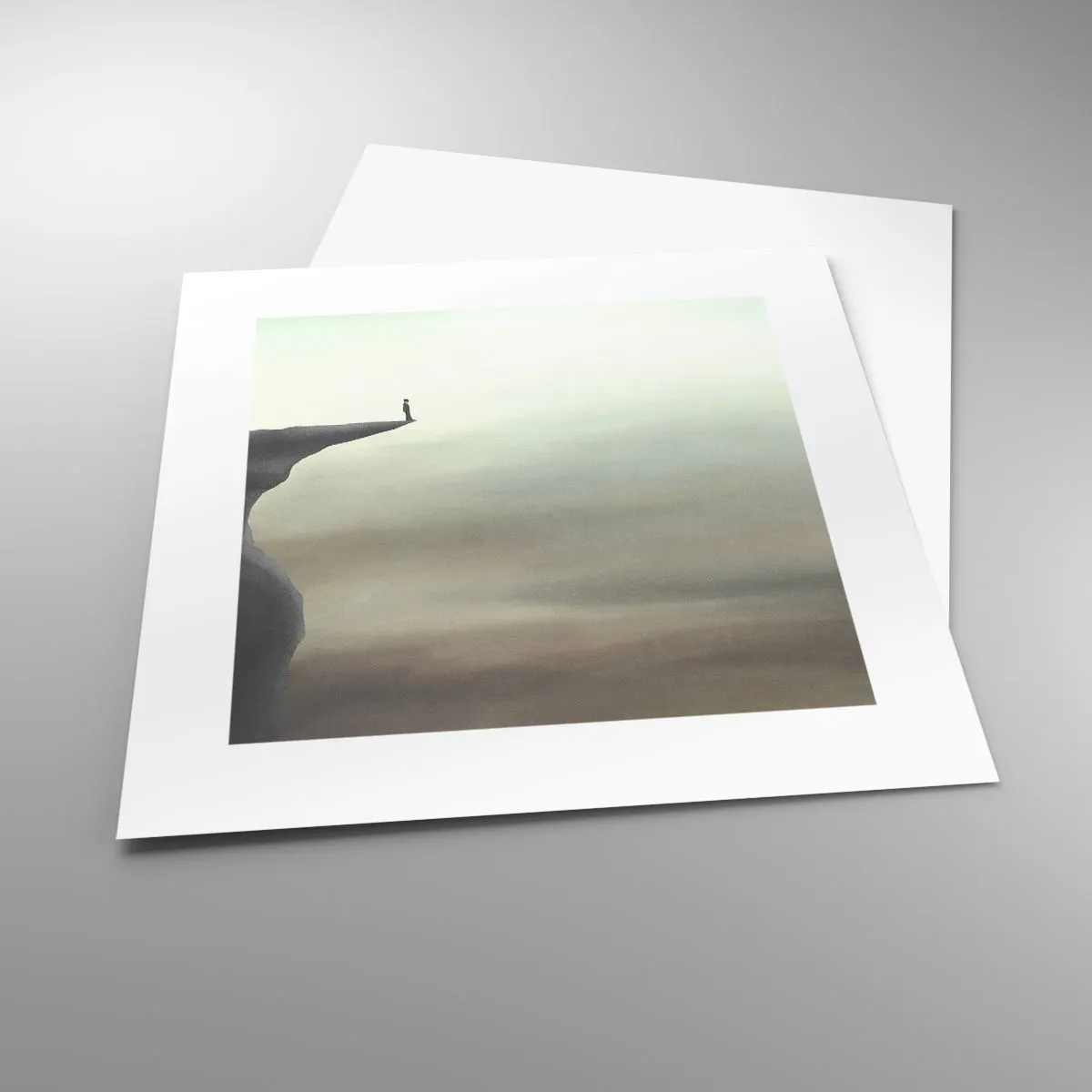 Plakat - Do góry, oczywiście! - 30x30 cm