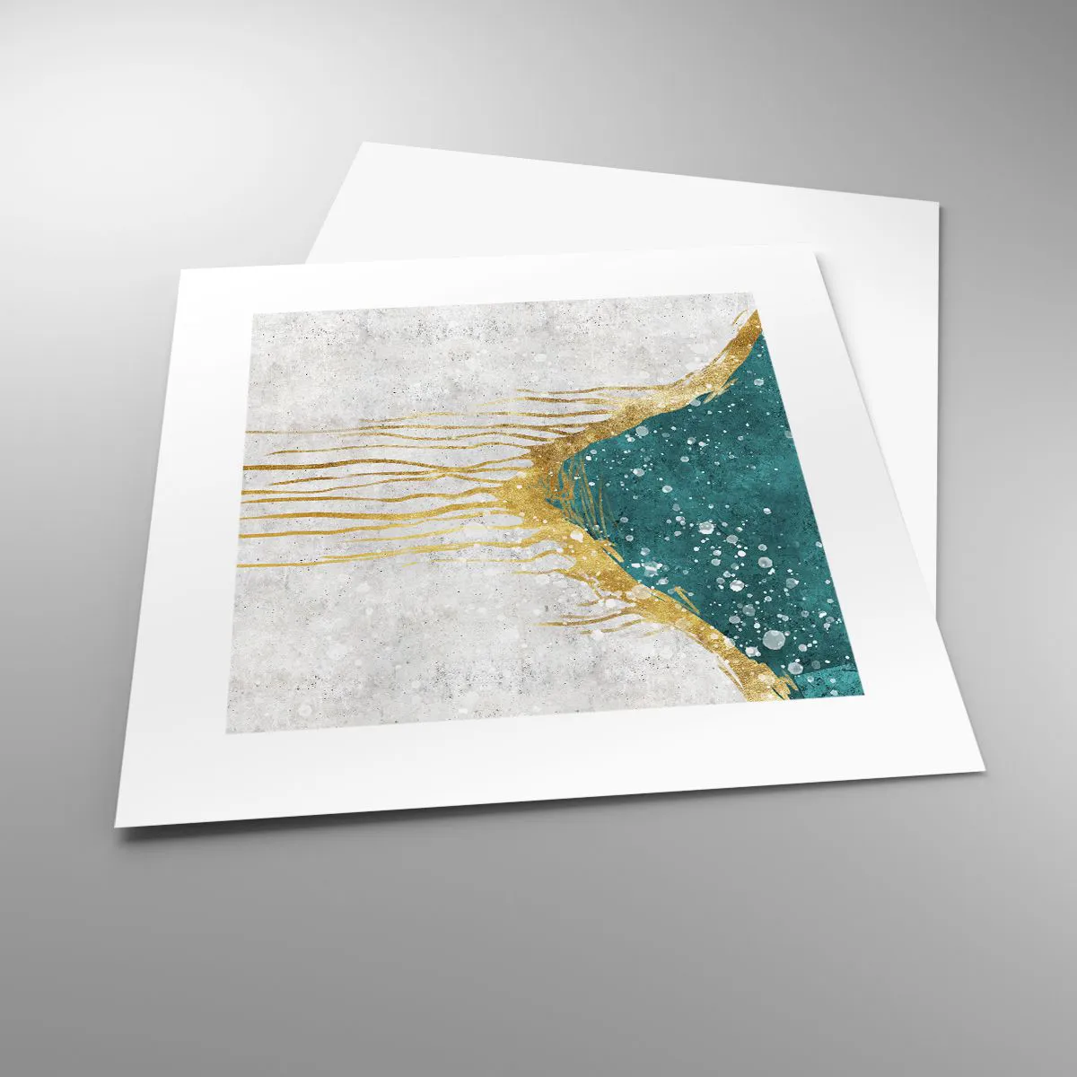 Affiche - Poster - Marée dorée - 30x30 cm