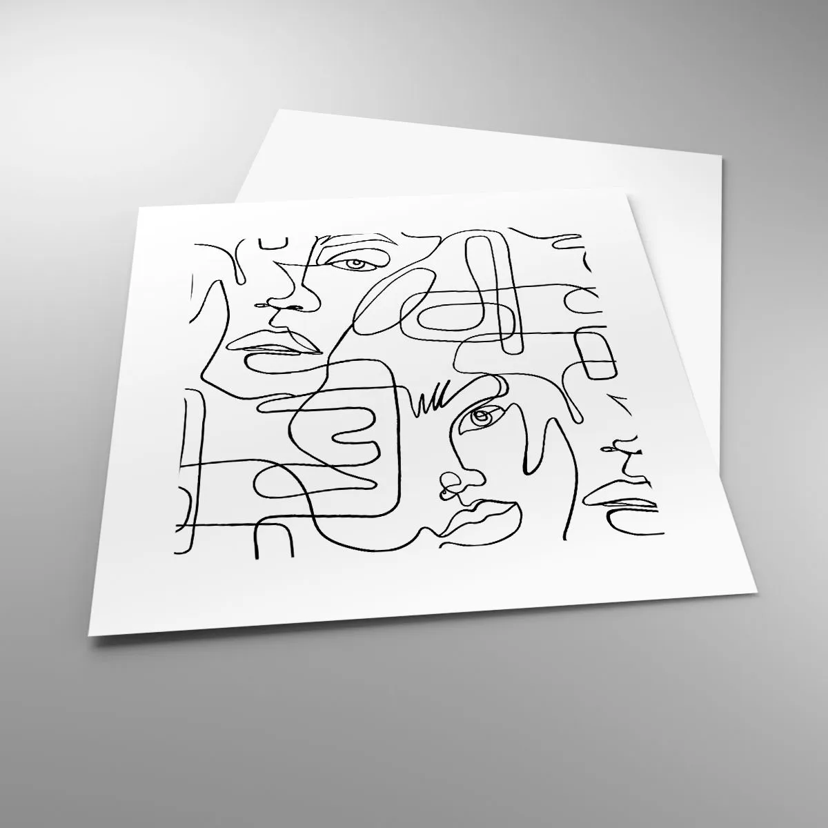 Poster - In verworrenen Gefühlen - 30x30 cm