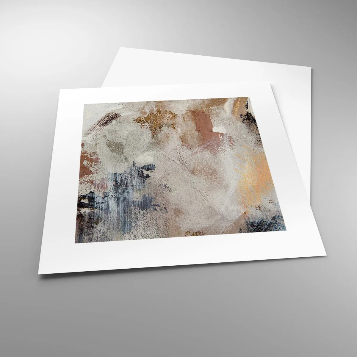 Plakat - Abstrakcja zamglona - 30x30 cm