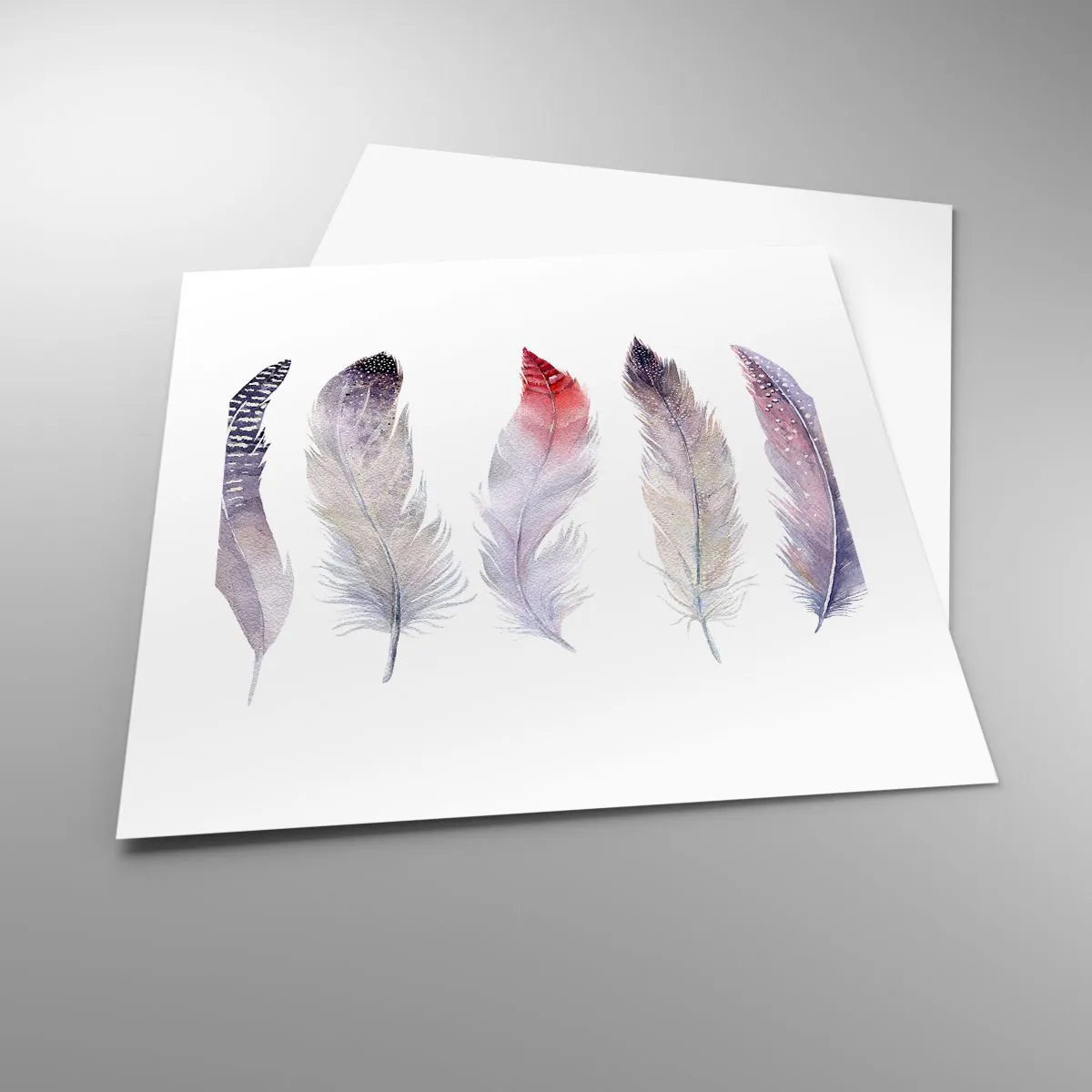 Plakát - Jemné jako různobarevná mlha - 40x40 cm