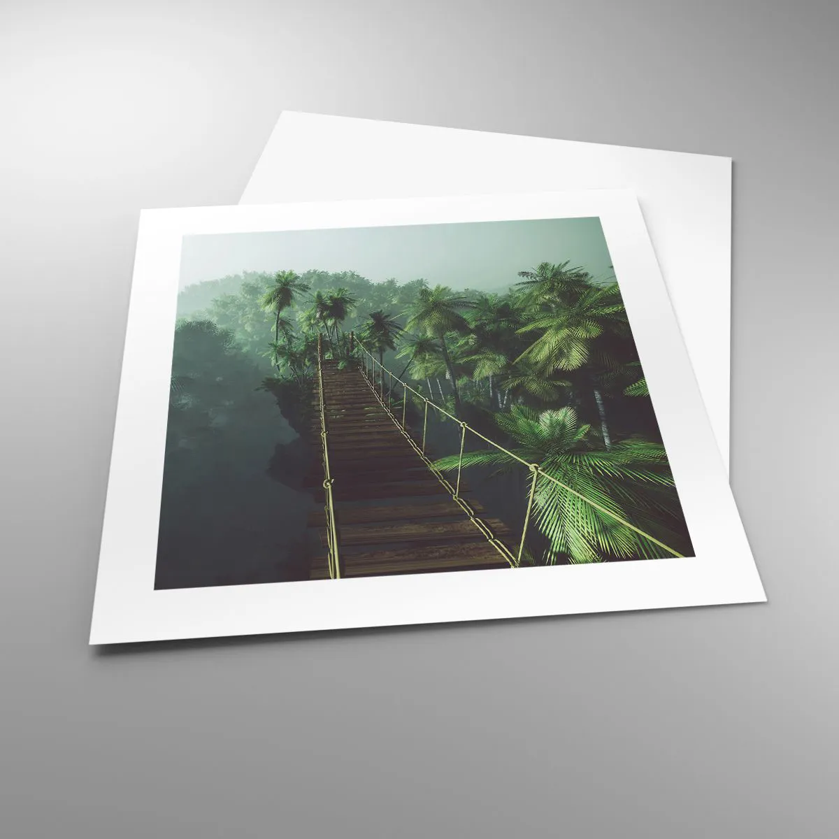 Plakat - Nad kipielą zieleni - 40x40 cm