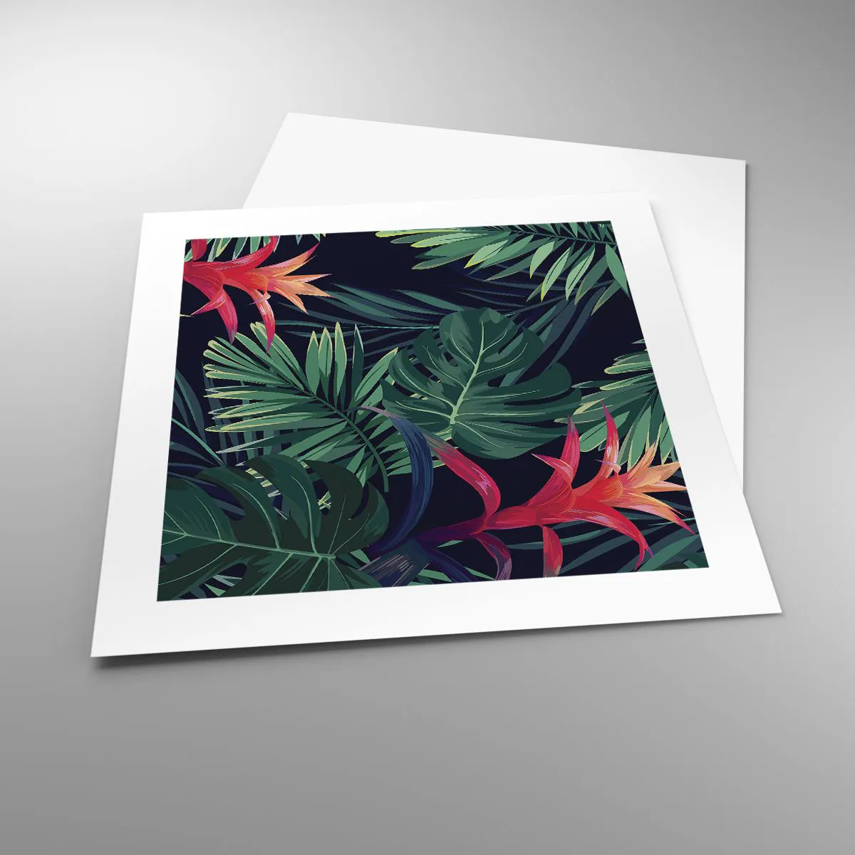 Poster - Im Grünen in Flammen gehen - 40x40 cm