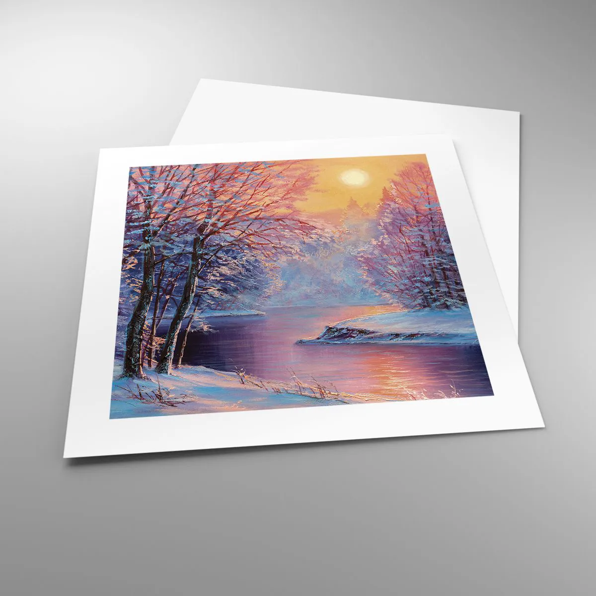 Poster - Die Farben des Winters - 40x40 cm
