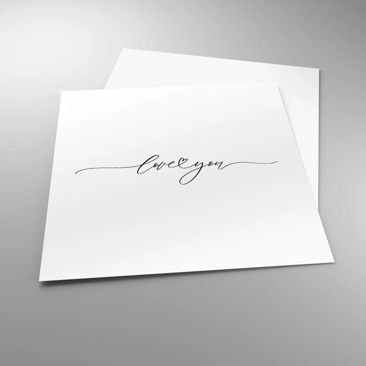 Poster - Bianco e nero - 40x40 cm