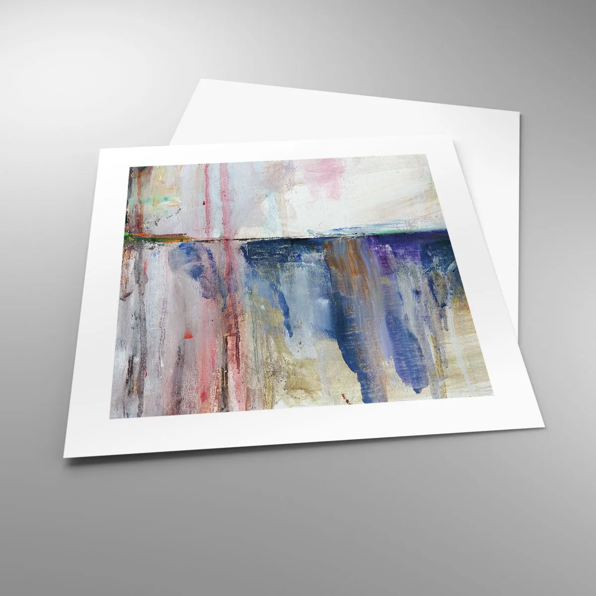 Affisch - Färgrika intryck och associationer - 40x40 cm