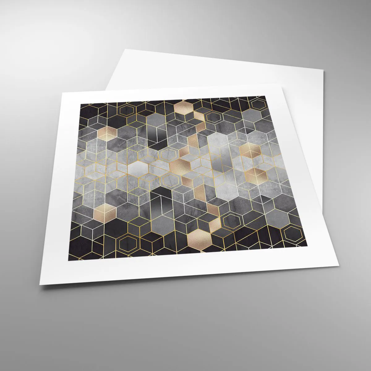 Affiche - Poster - Composition de diamants - 40x40 cm