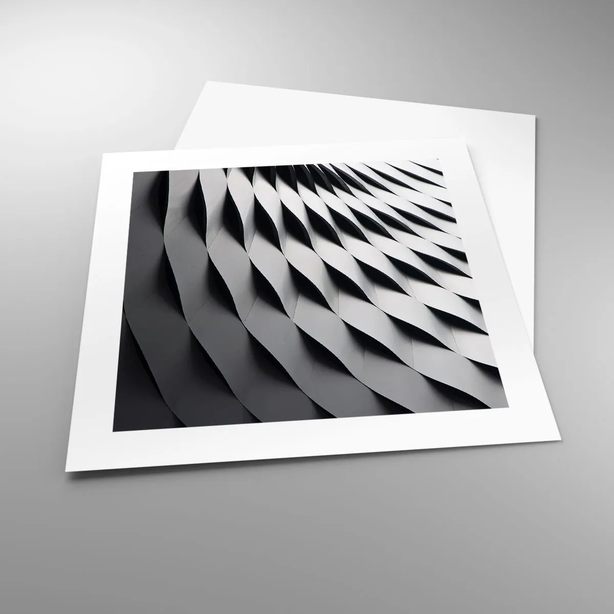 Plakat - På bølgernes overflade - 40x40 cm