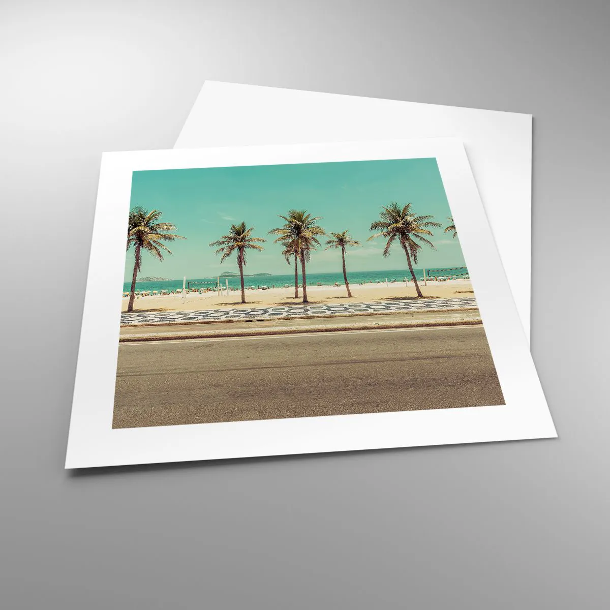 Plakát - Hlídání pláže - 40x40 cm