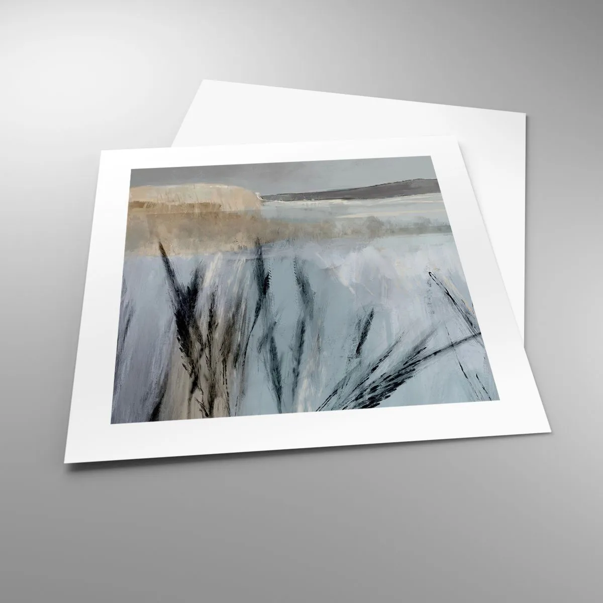 Pôster - Campos de inverno - 40x40 cm