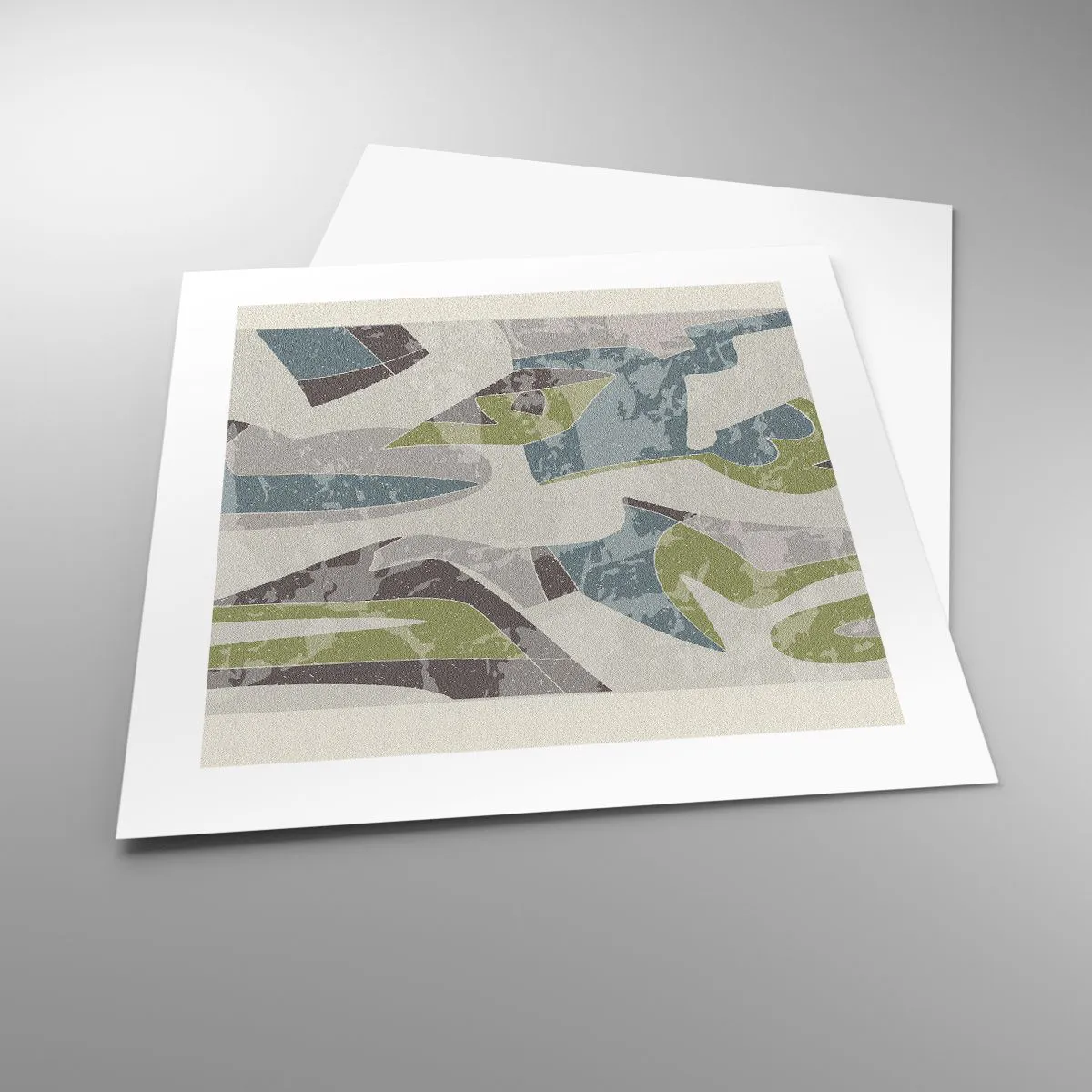 Poster - Composition with Window Pane - 40x40 cm