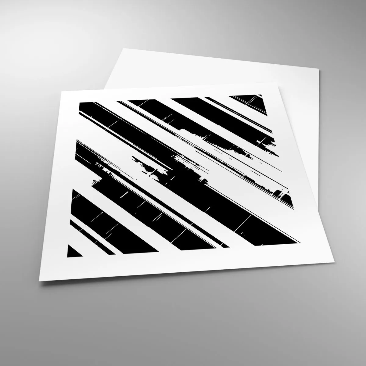 Poster - Een intense en dynamische compositie - 40x40 cm