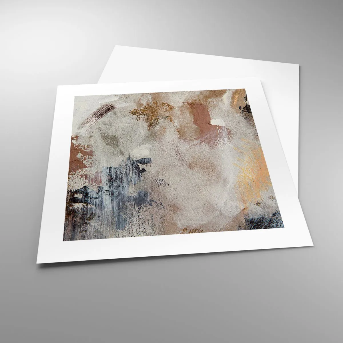 Poster - Neblige Abstraktion - 40x40 cm