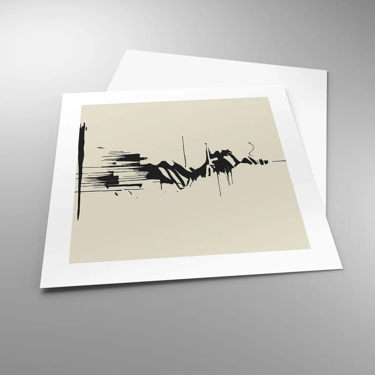 Poszter - Sietős absztrakció - 40x40 cm